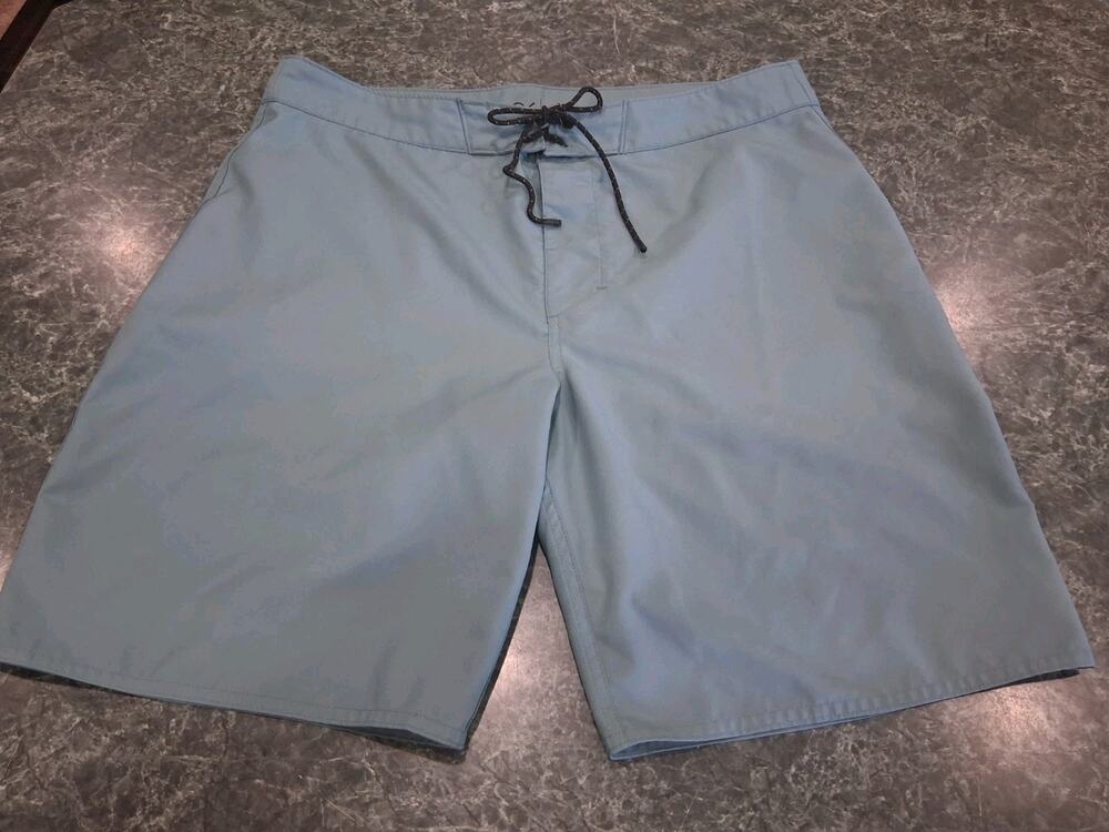 Outerknown Apex Board Shorts Kelly Slater Mens 34 Swim Trunks 9" Pale Teal Beach